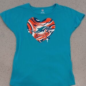 NFL Blue Short Sleeve Tee Miami Dolphins